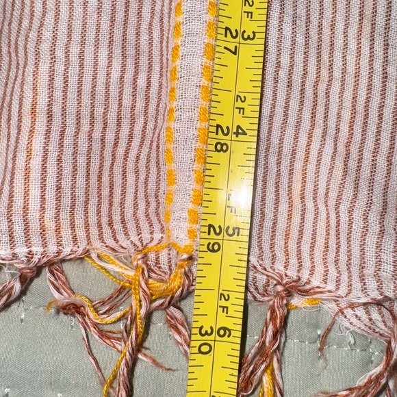 Mes Demoiselles Textured Striped Cardigan w sequin/fringe edge. OS VGUC - Picture 8 of 12